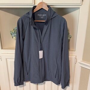 Mizzen+Main Men's Hooded Windbreaker - Charcoal